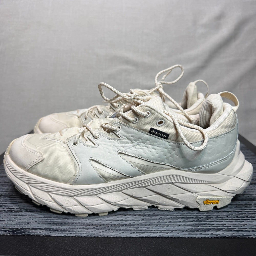 Hoka One Anacapa Low GTX Shoes - Womens 9 - Beige 1130531 ESSN Running Hiking